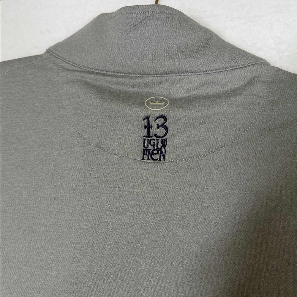 Peter Millar Heathered Gray Performance Pullover … - image 5